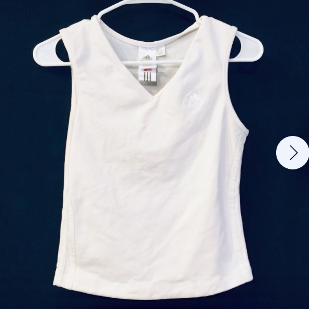Adidas crop workout running tank
